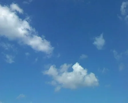 Time lapse background - white clouds flying on blue sky Stock Footage 355216