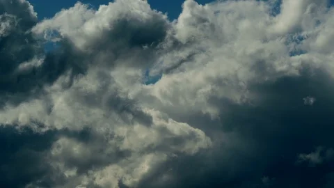 Time lapse of bad weather clouds in the sky Stock Footage 86848890