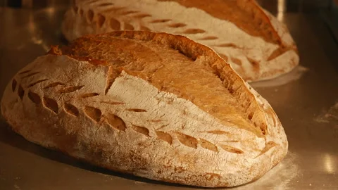 Time-lapse baking in the oven Stock Footage 85539875