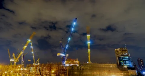 Time-lapse Bangkok development construction. Stock Footage 100255688
