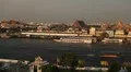 Time Lapse of Bangkok, Thailand, Bird Eye View from Wat Arun, Chao Phraya River HD Footage