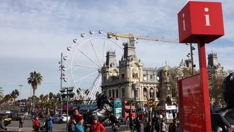 Time lapse of  Barcelona Stock Footage 122424209
