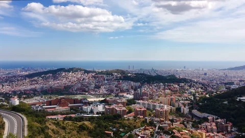 A time lapse of Barcelona, Spain. Stock Footage 106201375