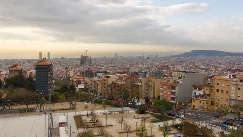 A time lapse of Barcelona, Spain. Stock Footage 106206078