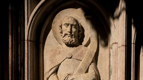 Time lapse of the bas-relief at the Malbork castle. Stock-Footage 111215798