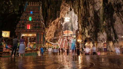 Time lapse of Batu Caves, Kuala Lumpur Vídeos de archivo 110460800
