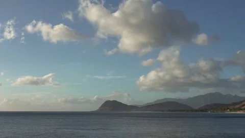 Time lapse of Beach and clouds in Hawaii Stock Footage 81221434