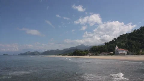 Time lapse of a beach close to Paraty in Rio de Janeiro State, Brazil Stock Footage 155605516
