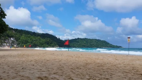 Time lapse on the beach Stock Footage 119870244