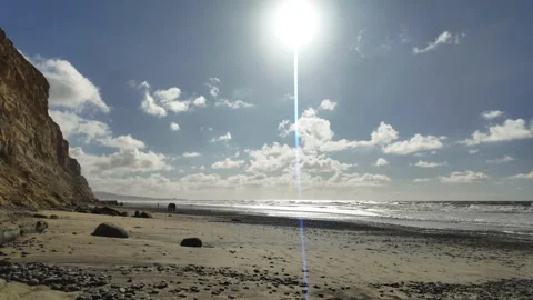 Time lapse at the beach Stock Footage 345293584