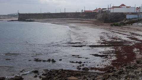 Time lapse beach Quebrado, Peniche, Portugal Stock Footage 88996655