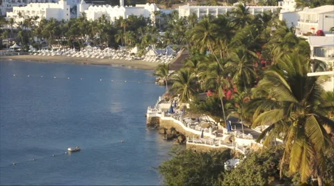 Time lapse of a beach resort in Mexico Stock Footage 1086175