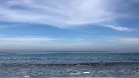 Time lapse of a beach scene with lapping waves Stock Footage 103686924