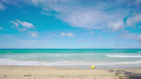 Time lapse Beach sea in nature outdoor shot. Vídeo Stock 140781540