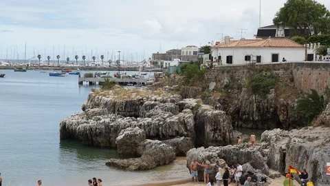 Time Lapse on the beach with seagulls Stock Footage 90795888