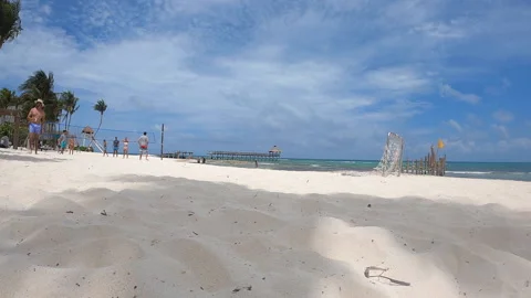Time lapse beach volleyball Stock Footage 159997290