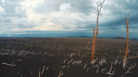 Time lapse. A beautiful 360 landscape as it begins to rain. From a bright sunny Stock-Footage 73775843