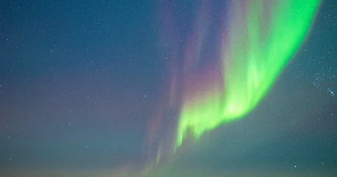 Time Lapse - Beautiful aurora Stock Footage 125495367