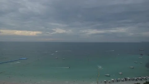 Time Lapse of beautiful beach Stock Footage 259826105