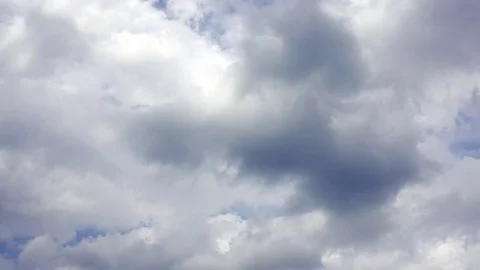 Time lapse beautiful blue sky with Clouds Video stock 89681137