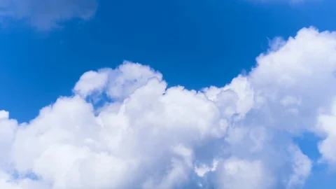 Time Lapse : Beautiful blue sky with Dramatic Cloud.HD Stock Footage 127091155