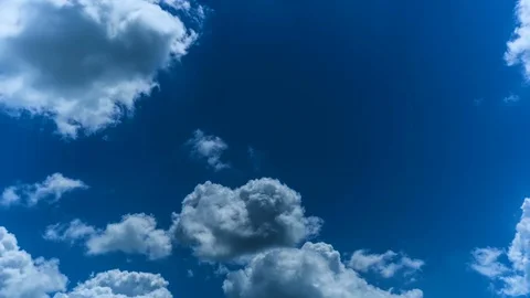Time Lapse : Beautiful blue sky with Dramatic Cloud.HD Stock Footage 127687776