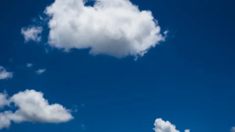 Time Lapse : Beautiful blue sky with Dramatic Cloud.HD Stock Footage 128027019