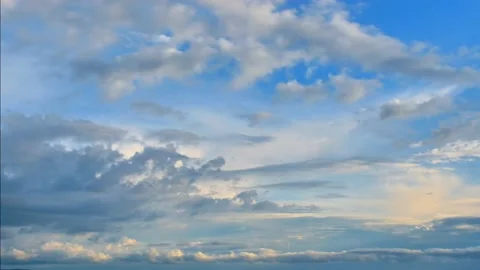 Time Lapse of Beautiful blue sky with clouds Stock Footage 133131775