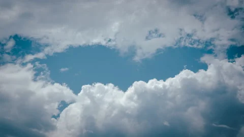 Time lapse beautiful blue sky with clouds background. Stock Footage 138708034