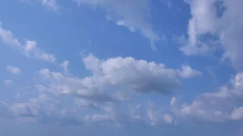 Time Lapse of Beautiful blue sky with clouds Stock Footage 148914190
