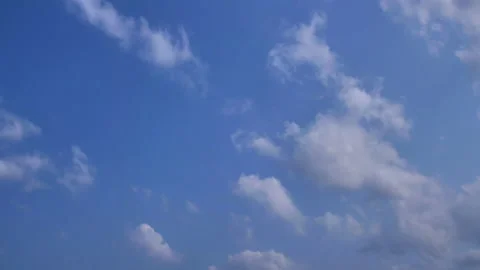 Time Lapse of Beautiful blue sky with clouds Stock Footage 148915078