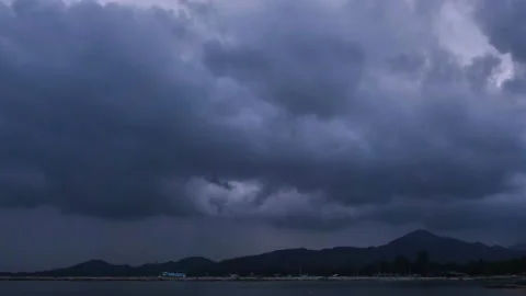 Time Lapse of Beautiful blue sky with clouds Stock Footage 148924713
