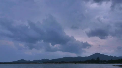 Time Lapse of Beautiful blue sky with clouds Stock Footage 148925019