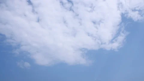 Time Lapse of Beautiful blue sky with clouds Stock Footage 148971743