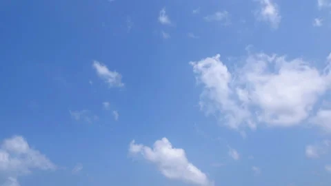 Time Lapse of Beautiful blue sky with clouds Stock Footage 148971778