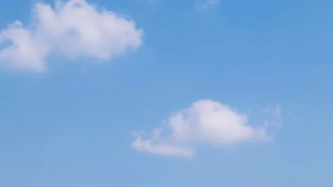 Time lapse of beautiful blue sky white clouds Stock Footage 171412466