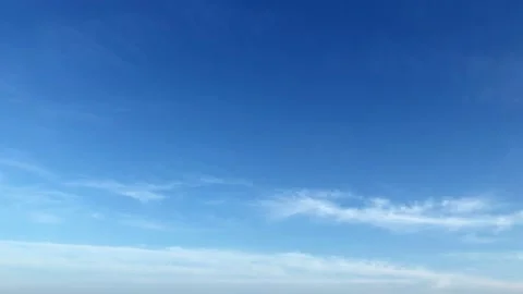Time Lapse of Beautiful clear blue sky white clouds and puffy fluffy cumulus clo Stock Footage 232287883
