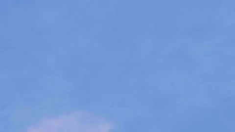 Time Lapse of Beautiful clear blue sky white clouds and puffy fluffy cumulus Stock Footage 303040246