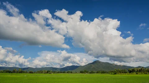 Time lapse beautiful cloud movement in the sky Stock Footage 37215523