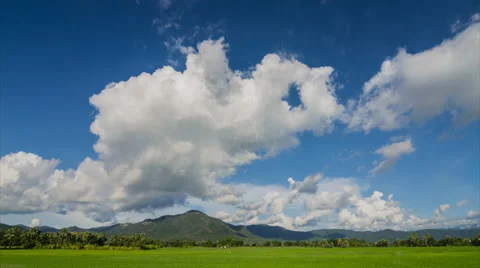 Time lapse beautiful cloud movement in the sky Stock Footage 37219971