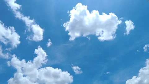 Time lapse, beautiful cloud movement In the sky with a bright sun Stock-Footage 250151551