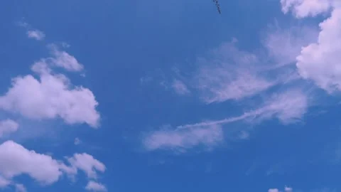 Time lapse, beautiful cloud movement In the sky with a bright sun Stock-Footage 250151561