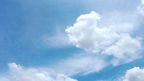 Time lapse, beautiful cloud movement In the sky with a bright sun Stock-Footage 250151567