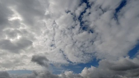 Time lapse: beautiful clouds floating by the sky in sunny day. Stock Footage 116258412