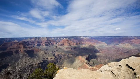 Time lapse of beautiful clouds from Mohave Point in Grand Canyon National Park 库存影片 107196092