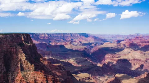 Time Lapse- Beautiful clouds moving over Grand Canyon 動画素材 46333502