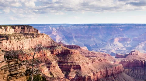 Time Lapse - Beautiful Clouds Moving Over Grand Canyon, Arizona Stock Footage 48430646