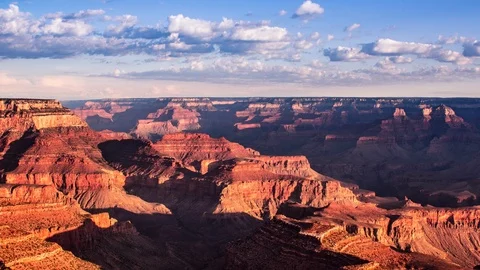 Time Lapse - Beautiful Clouds Moving Over Grand Canyon in Arizona - 4K 库存影片 106050686