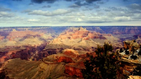 Time Lapse Beautiful Clouds Moving Over Monument Valley view of canyon and Stock Footage 336577648