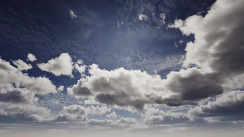 Time lapse of beautiful clouds at sunrise or sunset. Stock Footage 263437689